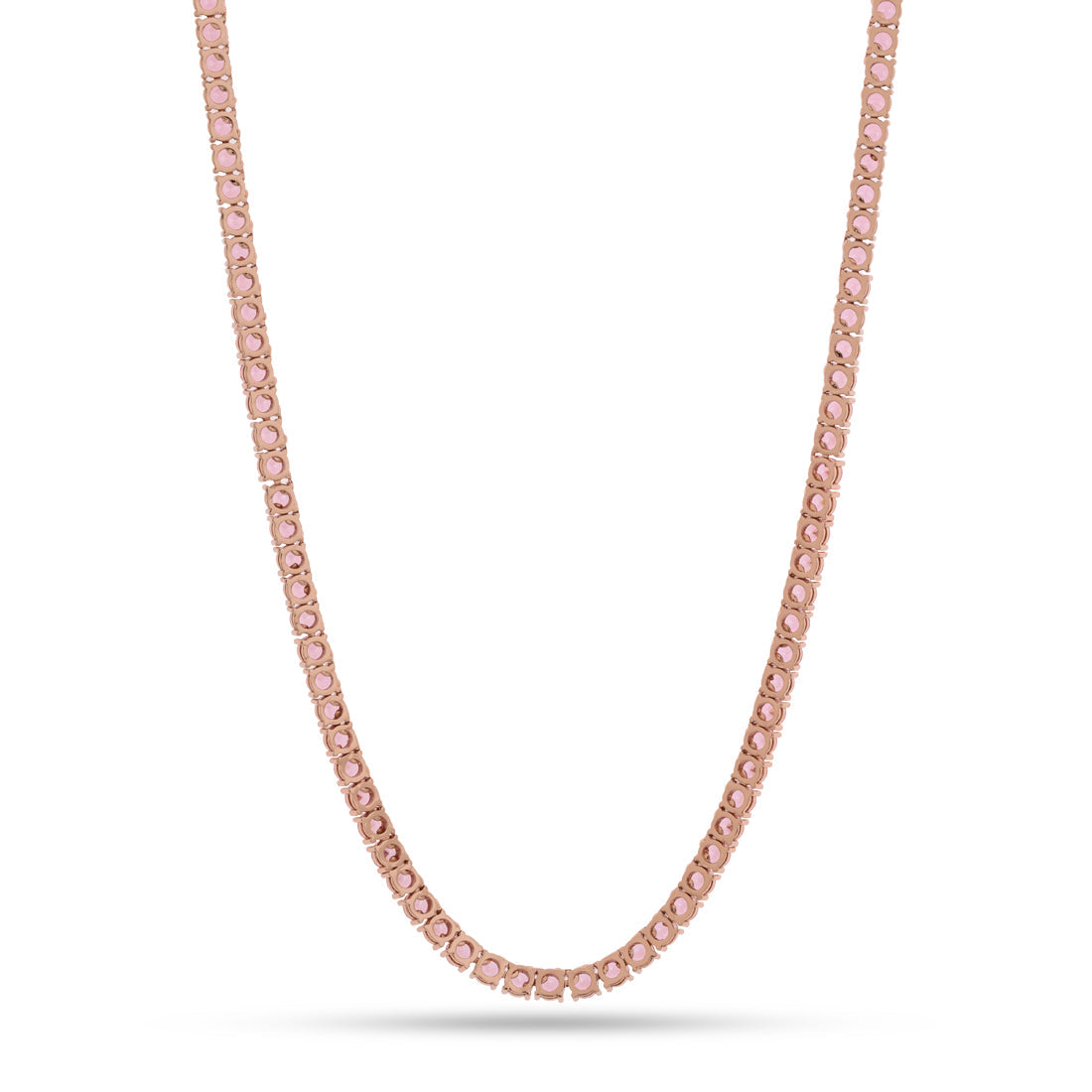 5mm Pink Tennis Chain  in  by King Ice