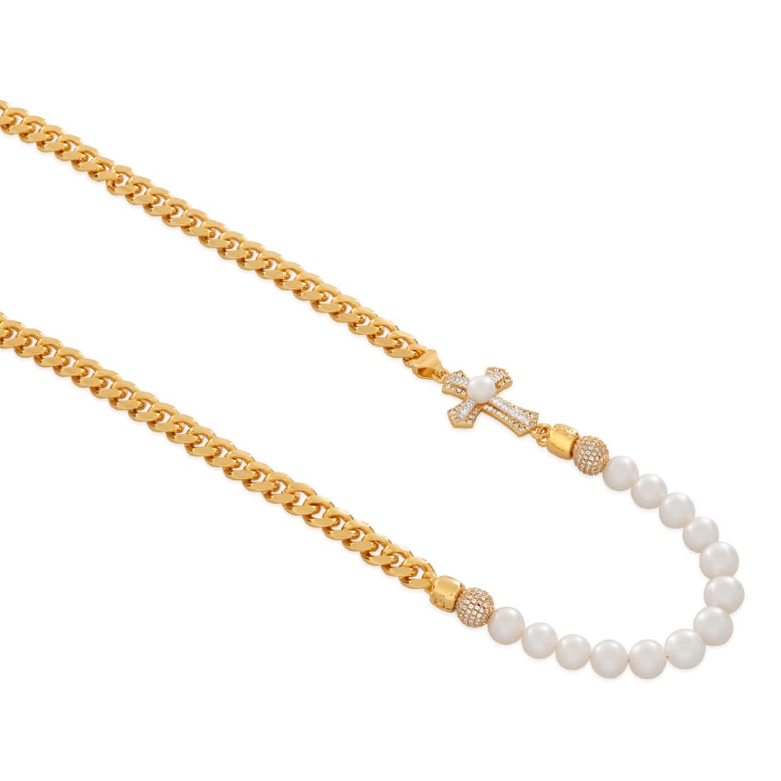 Pearl of Wisdom Cross Chain  in  by King Ice