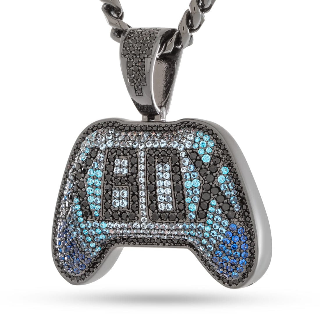 Xbox x King Ice - Ethereal Frost Necklace  in  Black Gold / 1.8" by King Ice
