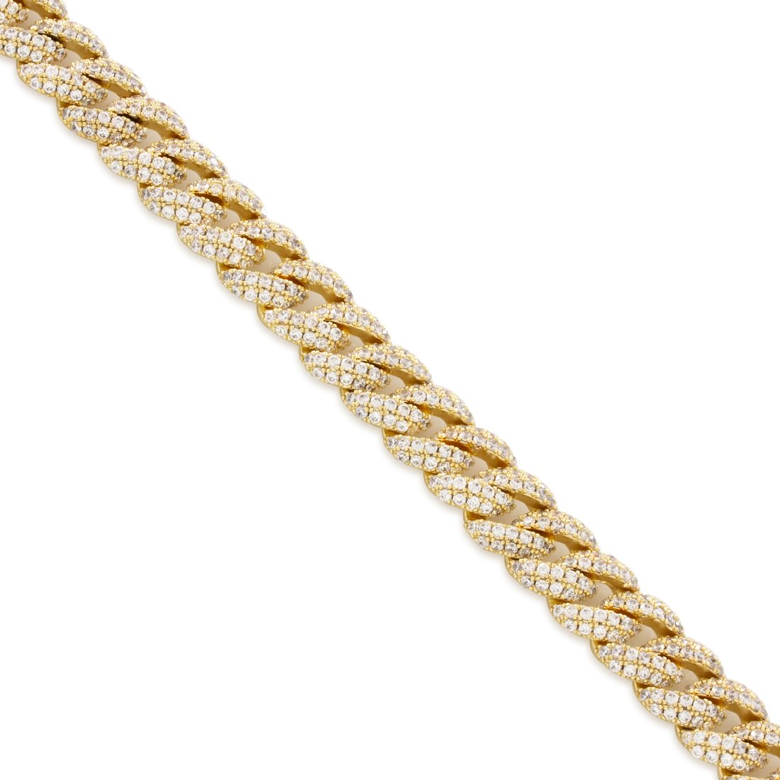 10mm Iced Miami Cuban Link Choker Chain  in  by King Ice