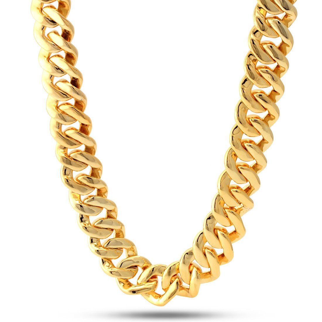 18mm Classic Iced Miami Cuban Link Chain  in  by King Ice