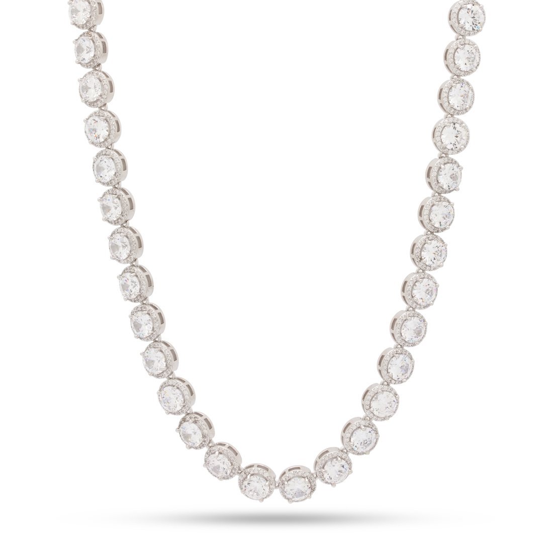 5mm Brilliant-Cut Tennis Chain  in  Gold Plated / White Gold / 18" by King Ice