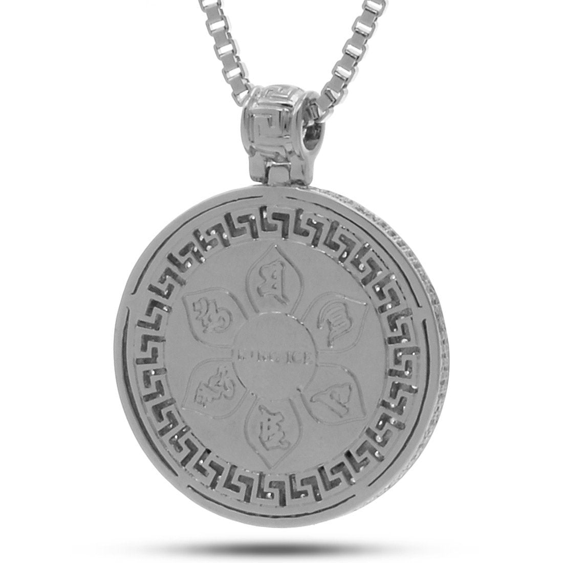 Buddhist Medallion Necklace  in  by King Ice