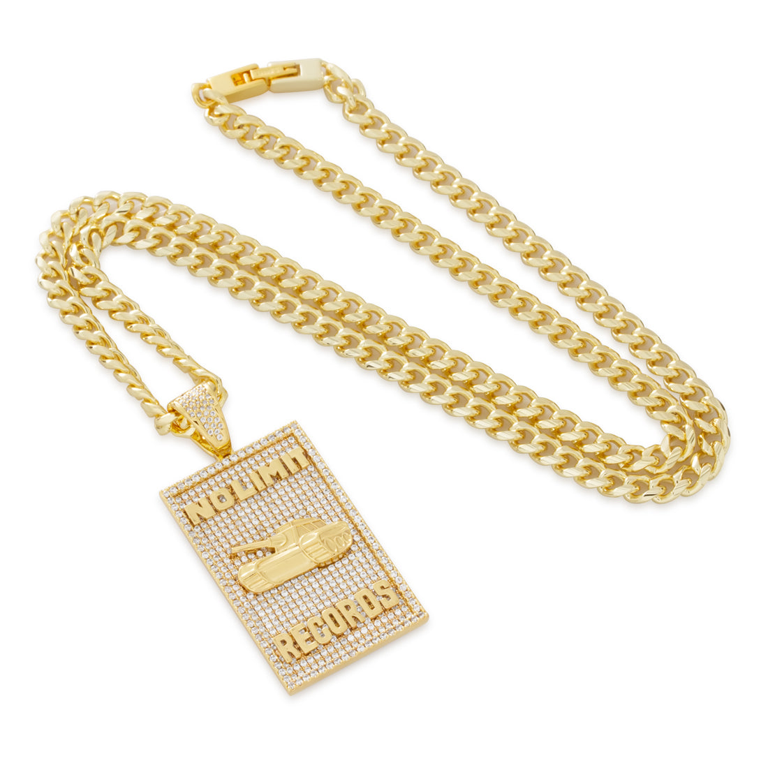 No Limit Records x King Ice - 98 Dynasty Dog Tag Necklace  in  by King Ice
