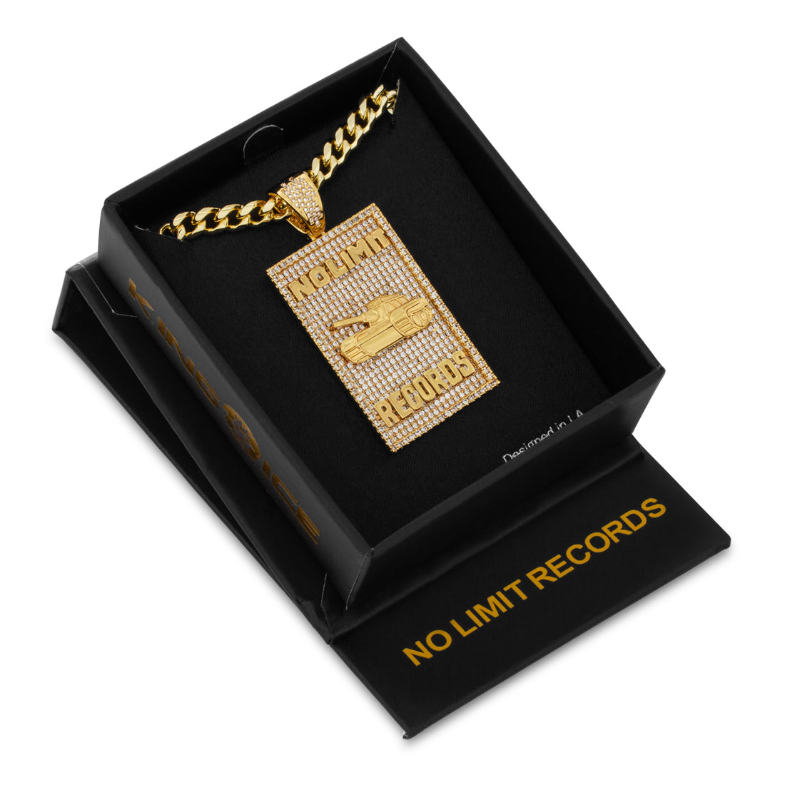 No Limit Records x King Ice - 98 Dynasty Dog Tag Necklace  in  by King Ice