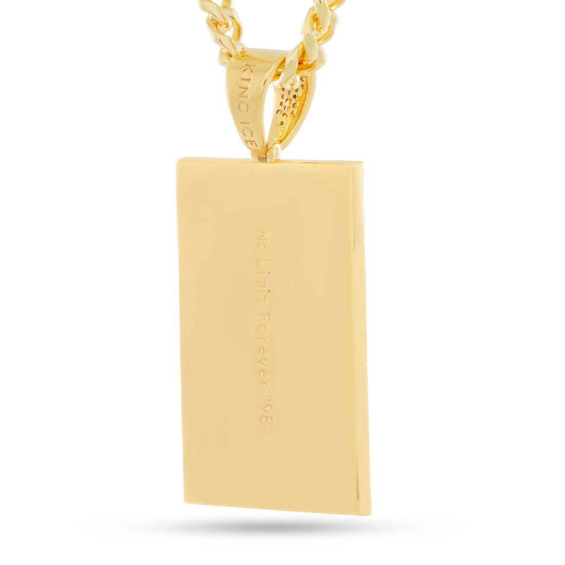 No Limit Records x King Ice - 98 Dynasty Dog Tag Necklace  in  by King Ice