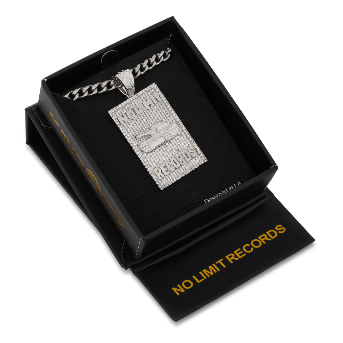 No Limit Records x King Ice - 98 Dynasty Dog Tag Necklace  in  by King Ice
