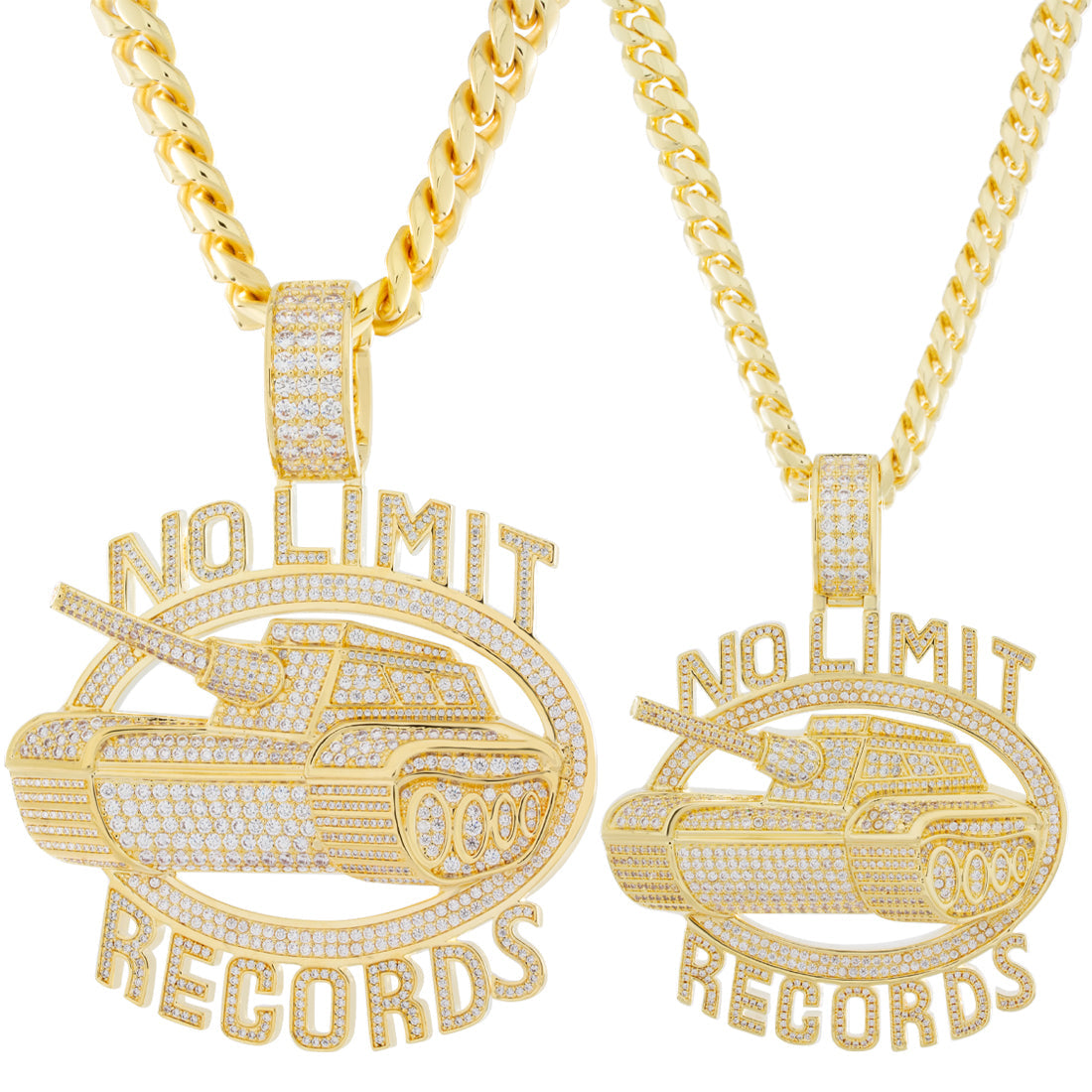 No Limit Records x King Ice - Iced 98 Logo Necklace  in  by King Ice