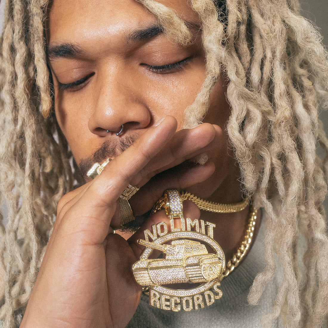 No Limit Records x King Ice - Iced 98 Logo Necklace  in  by King Ice