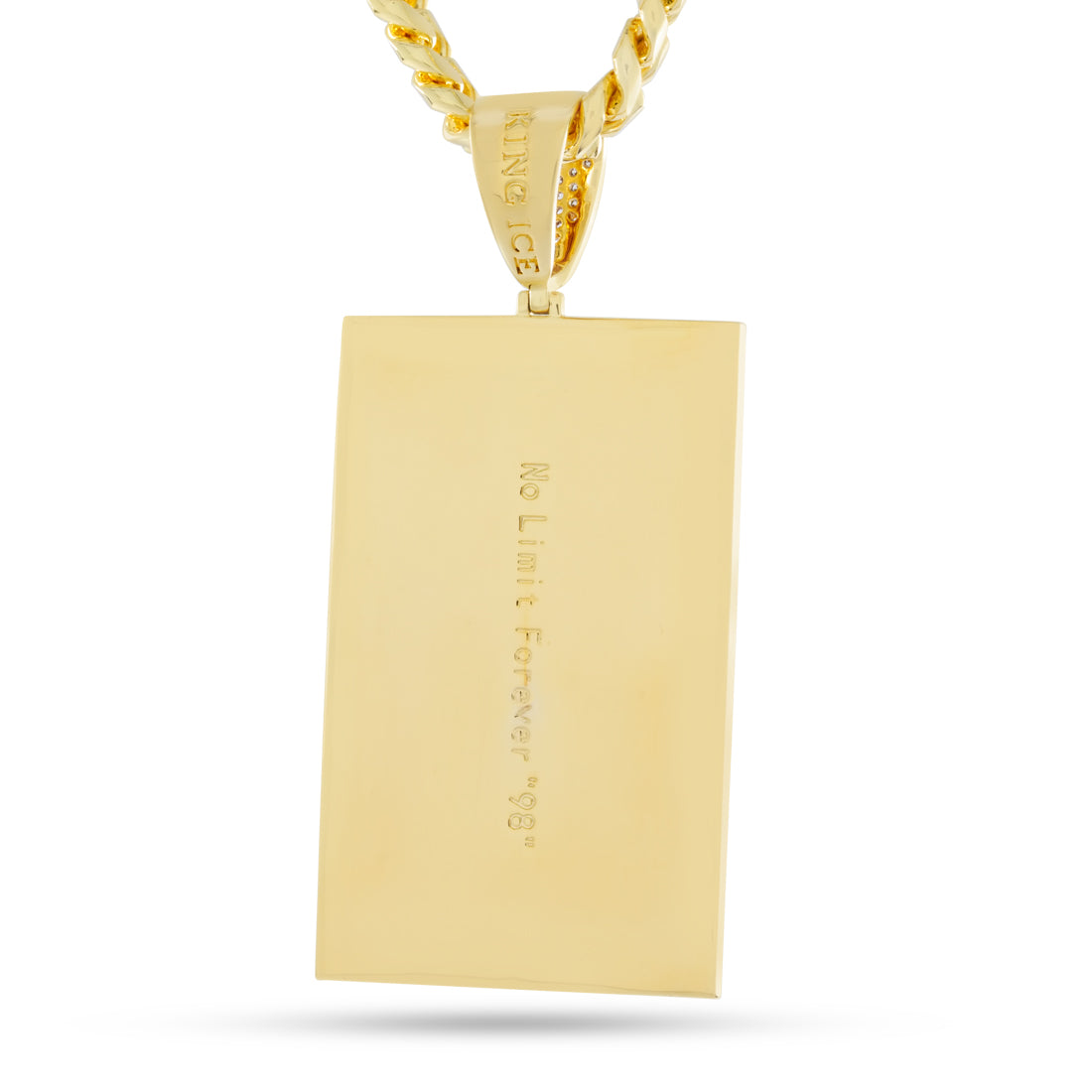 No Limit Records x King Ice - 98 Dynasty Dog Tag Necklace  in  by King Ice