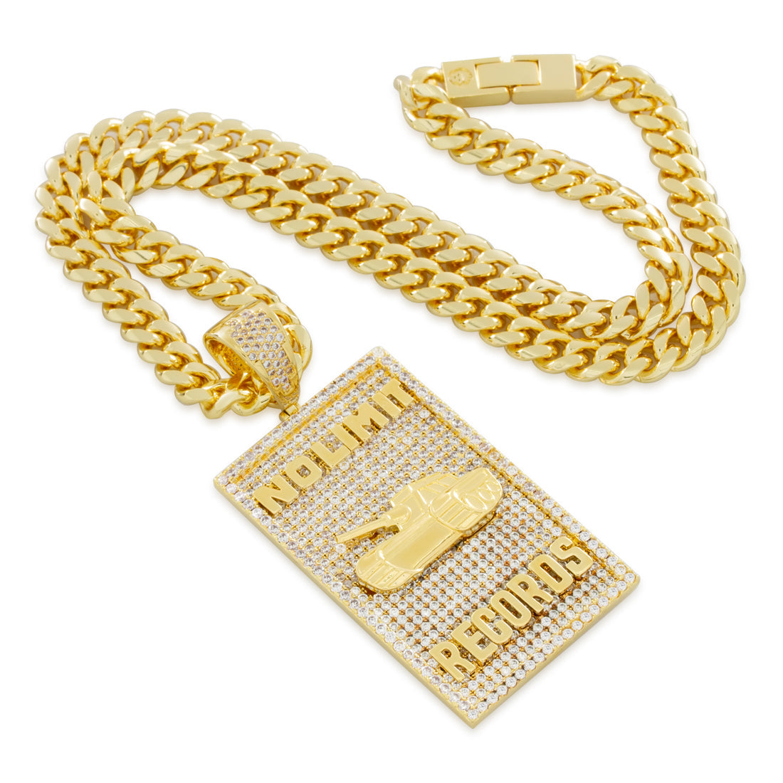 No Limit Records x King Ice - 98 Dynasty Dog Tag Necklace  in  by King Ice