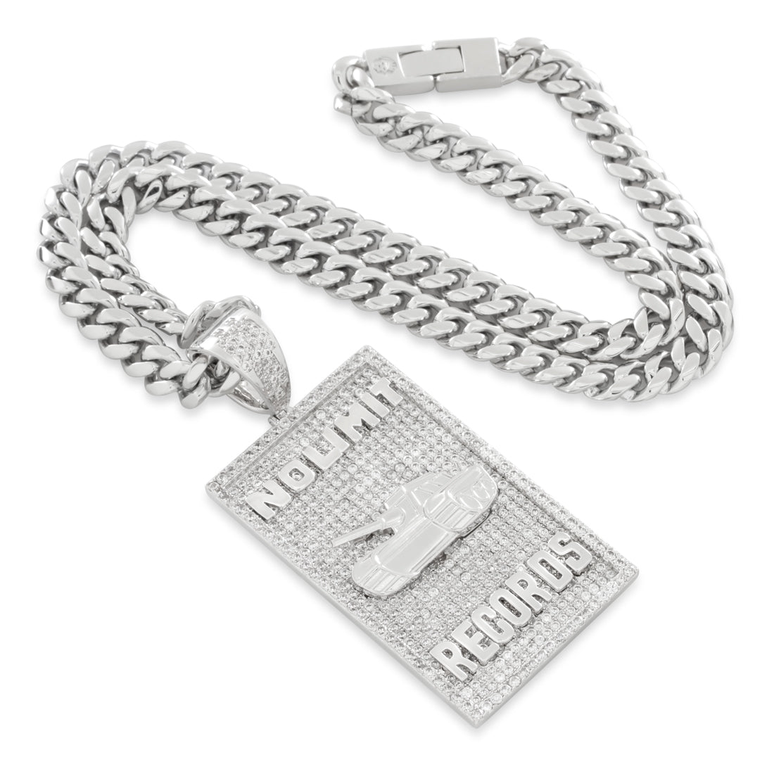 No Limit Records x King Ice - 98 Dynasty Dog Tag Necklace  in  by King Ice