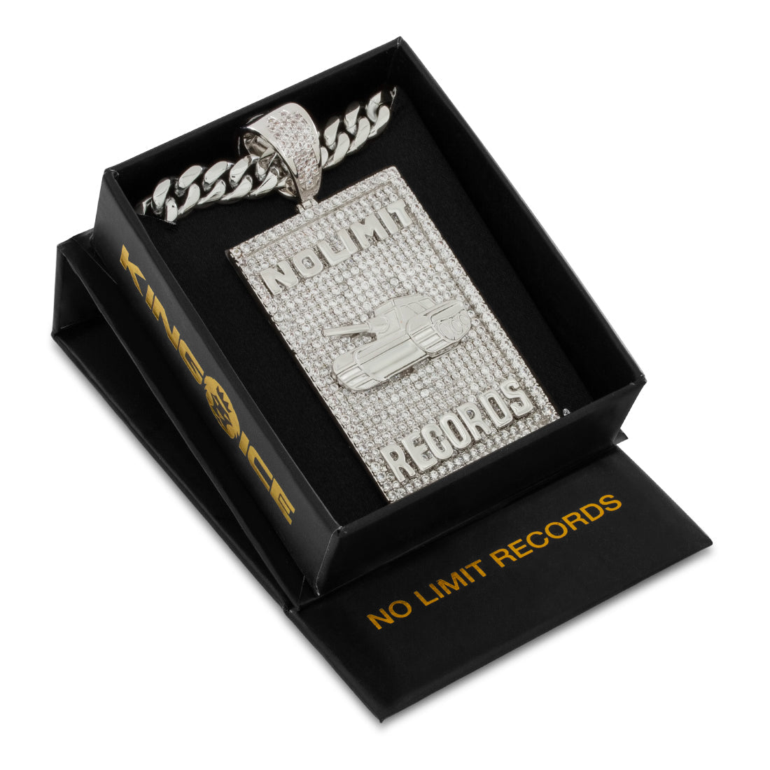 No Limit Records x King Ice - 98 Dynasty Dog Tag Necklace  in  by King Ice