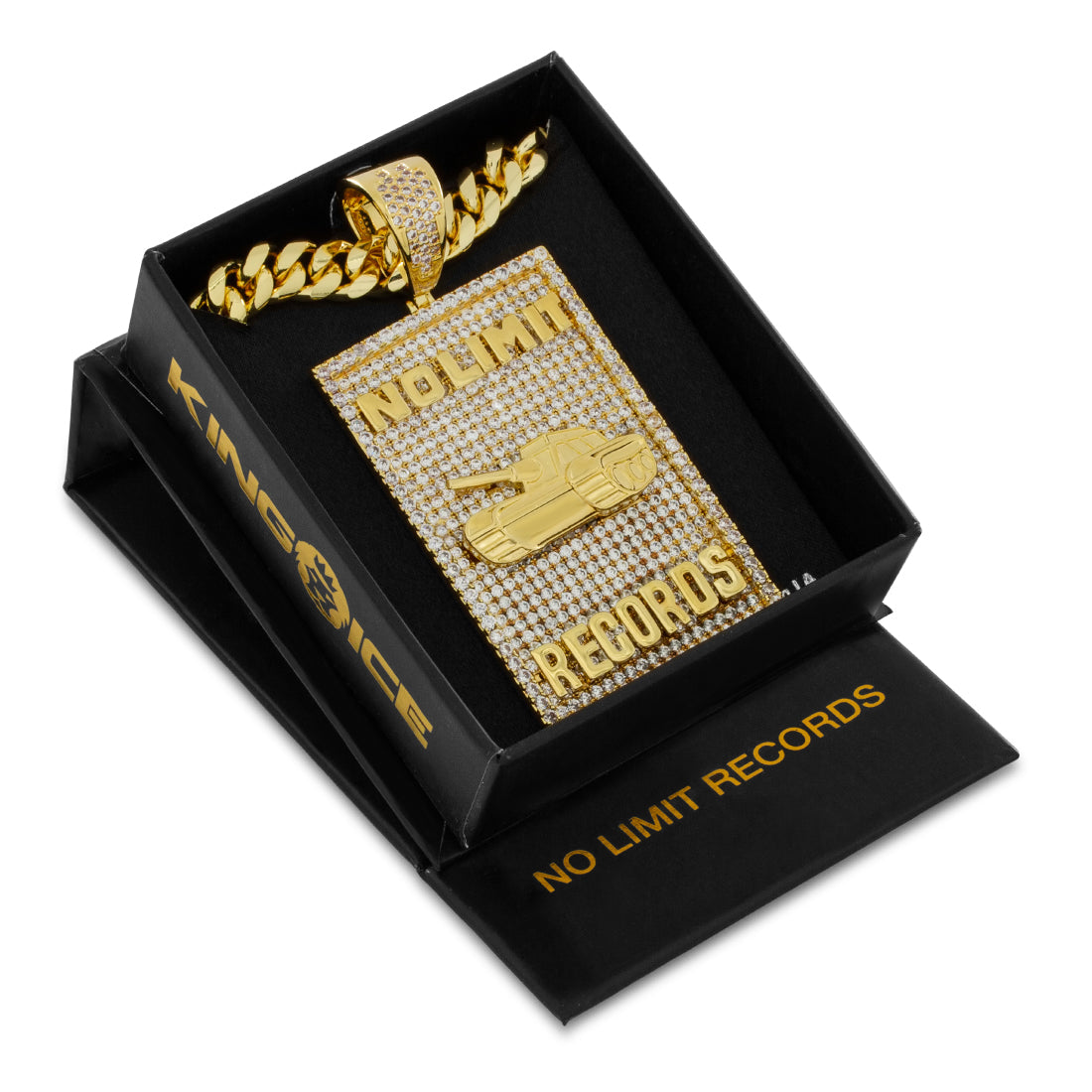 No Limit Records x King Ice - 98 Dynasty Dog Tag Necklace  in  by King Ice