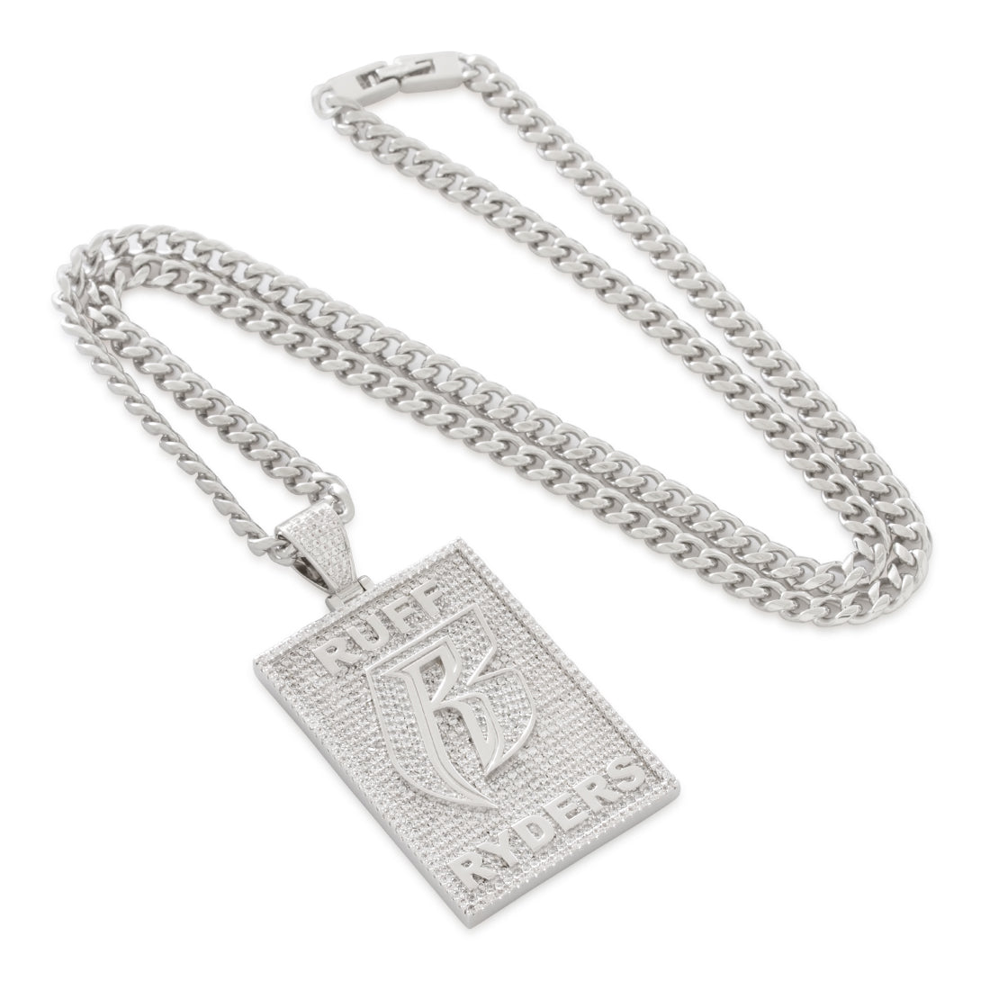 Ruff Ryders x King Ice - Dog Tag Logo Necklace  in  by King Ice